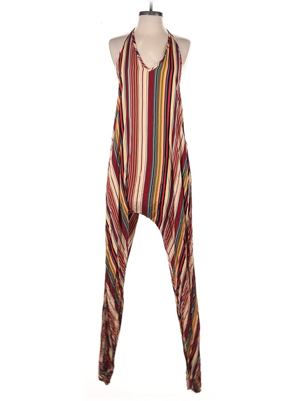 Buddha Pants Stripe Harem Jumpsuit Medium